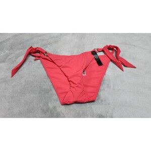 VICTORIA'S SECRET SWIM XL Pink Island Essential Side-Sash Cheeky Bikini Bottom